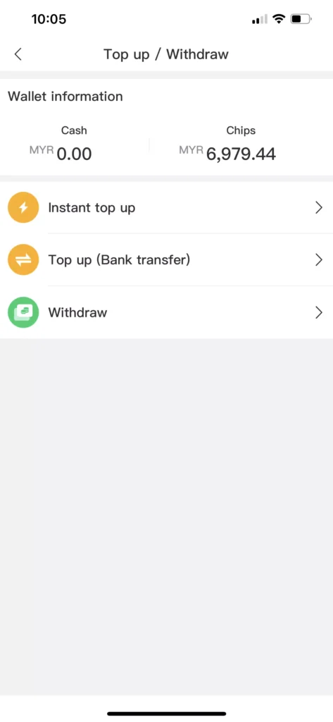 Winbox Withdraw step 1